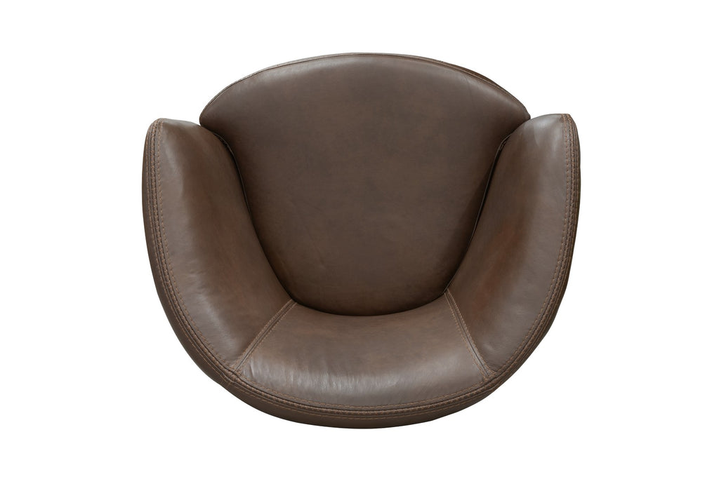 Parker House Parker Living Barolo - Vintage Brown Swivel Club Chair Vintage Brown Genuine Leather SBAR#912S-VGBR