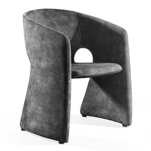 VIG Furniture Malvern Dark Grey Velvet Dining Chair With Plywood Frame, High-Res Foam Comfort & No Assembly (98) VGBN-EC-304-DG-DC