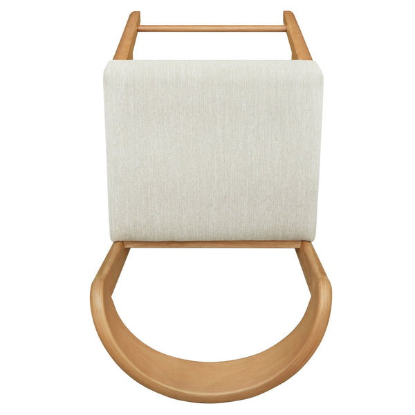 English Elm Christopher Knight Home® - Solid Rubber Wood Counter Stools Set Of 2 - Natural Oak & Beige Upholstery For Modern Comfort N771P292086Q