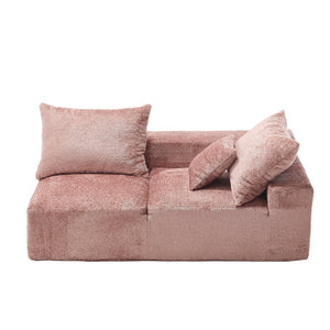 English Elm United Two-Person Sofa - Versatile Chenille Upholstery For Lounging, Napping & Flexible Layout W1568P222617-GIGA