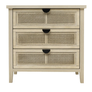 English Elm 3 Drawer Cabinet - Stylish American Design For Bedroom, Living Room, Or Study Storage Solution W688P225269