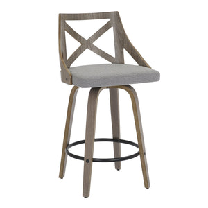 English Elm Dining/accent Chair Solid Wood Tapered Legs Cream Upholstery Mid-century Modern Seating B202P471207