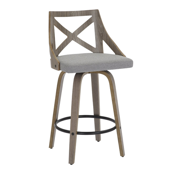 English Elm Dining/accent Chair Solid Wood Tapered Legs Cream Upholstery Mid-century Modern Seating B202P471207