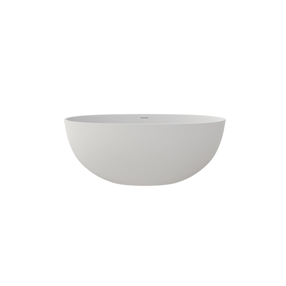 English Elm 55" Freestanding Soaking Tub Eco Stone Resin Matte Finish Spa Inspired Bath T3785P353952