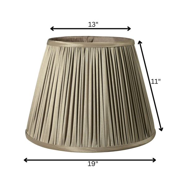 English Elm Slant Drum Shantung Fabric Lampshade Softback Washer Fitter for Ambient Living Room Glow B075101421