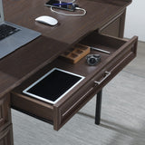 OSP Home Furnishings Jefferson Executive Desk W/Power Espresso