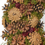 Christopher Knight Home® - Noble House - 18.5" Pine Cone Unlit Artificial Christmas Wreath