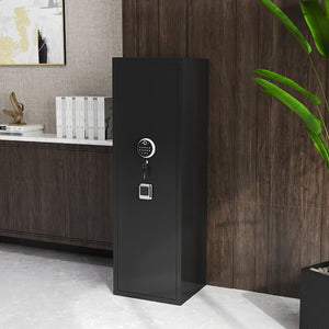 English Elm Gun Safe Biometric Steel Cabinet for Rifles Pistols with Keypad and Quick Access W1831P246169