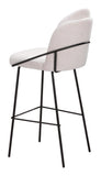 Jambi Barstool - Set of 2 Ivory 109969 Zuo Modern