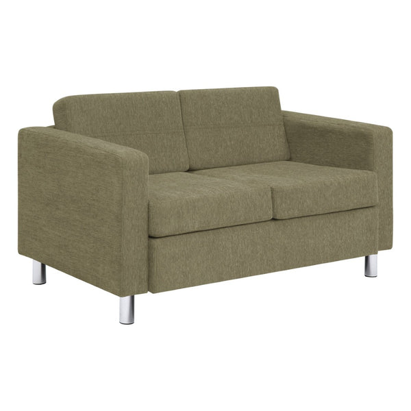 OSP Home Furnishings Pacific Club Chair with Chrome Legs Modern Upholstered Accent Seat for Living Room Loveseat PAC52-S126