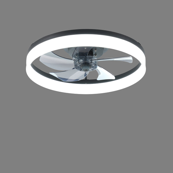 English Elm Ceiling Fan With Dimmable Led Light – Compact Smart Control For Low Ceilings & Modern Spaces W2312P374758