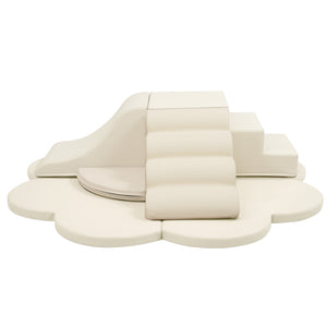 English Elm Soft High-density Foam Climbing Blocks 6-piece Toddler Play Set for Playroom Beige N710P414923K