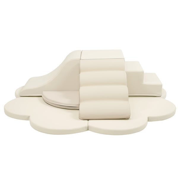 English Elm Soft High-density Foam Climbing Blocks 6-piece Toddler Play Set for Playroom Beige N710P414923K