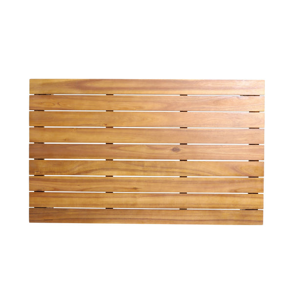 English Elm Gavin Outdoor Acacia Wood Coffee Table Low Profile Slatted Top for Lounge Seating 67309.00