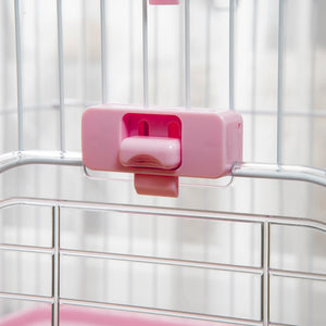 English Elm Pawhut 2-Level Small Animal Cage With Wheels, Removable Tray & Ramp For Bunnies, Chinchillas, Ferrets W2225P217536-GIGA