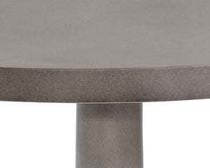 Sunpan Adonis Concrete Coffee Table - Bold Modern Design, Round Grey Top, Perfect for Indoor & Outdoor Use