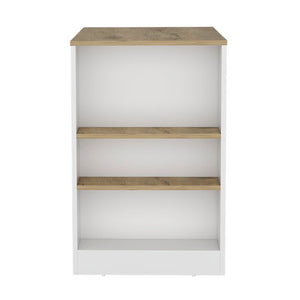 English Elm Portree Kitchen Island - Stylish Space-Saving Design With 3-Side Shelves For Modern Living Spaces B070P188817-GIGA