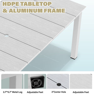 English Elm A Versatile Outdoor Dining Table For Patios, Balconies, And Gardens – Stylish & Low-Maintenance! T3898P371387