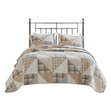 Woolrich Olsen Lodge/Cabin Olsen 3 Piece Oversized Cotton Quilt Set WR13-3904 Tan