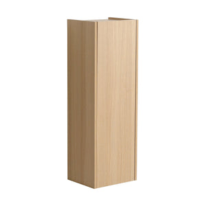 English Elm 12 Inch Oak Wall Mounted Cabinet Soft Close Door Narrow Bathroom Study Storage Unit W1972P457942