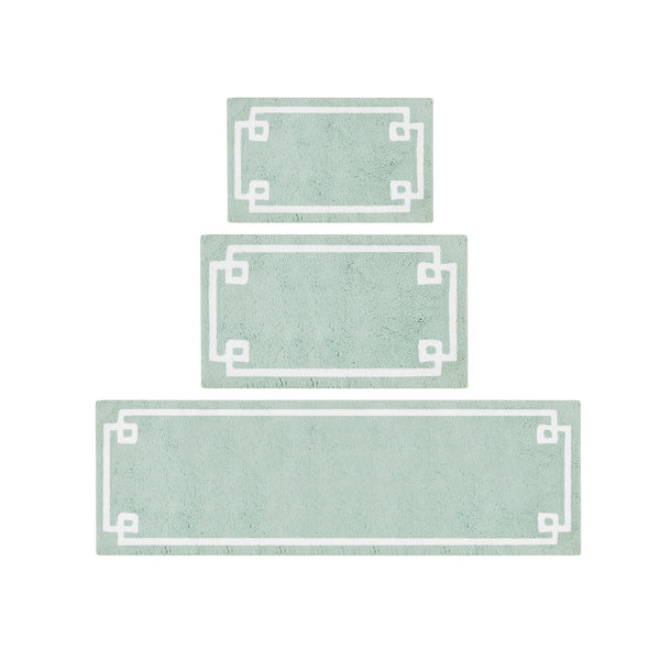 JLA Home Madison Park - Cotton Tufted Bath Rug with Plush Medium Pile, Skid-Resistant Backing, OEKO-TEX Certified Comfort Seafoam MP72-3612