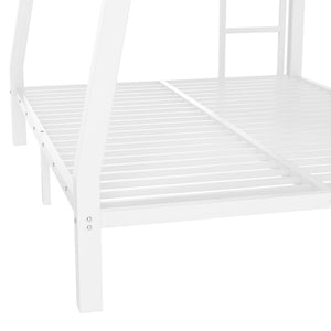 English Elm Metal Full Xl Over Queen Bunk Bed – Space-Saving, Durable Steel Frame, No Box Spring Needed, Easy Setup W1580S00288