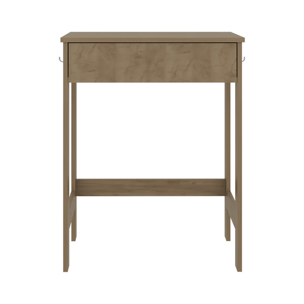 English Elm Hills Oak Computer Desk with 2 Side Shelves, Spacious Worksurface, Kronos Ash Finish, Compact Durable Design B070P368096