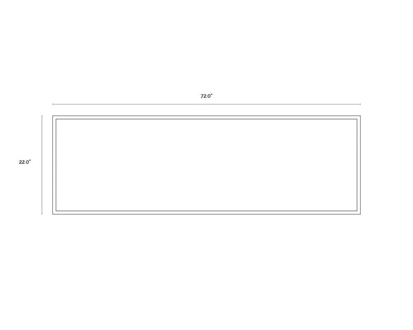 Sunpan Mystic Landscape Wall Art - Hand-Painted Mountain Scene in Cool Blues & Greys with Black Frame