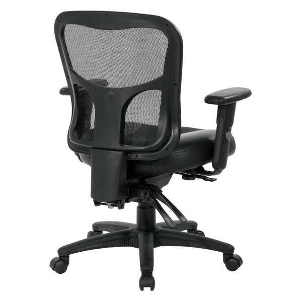 OSP Home Furnishings Progrid® Ergonomic High Back Office Chair with Lumbar Support and Adjustable Arms 98346