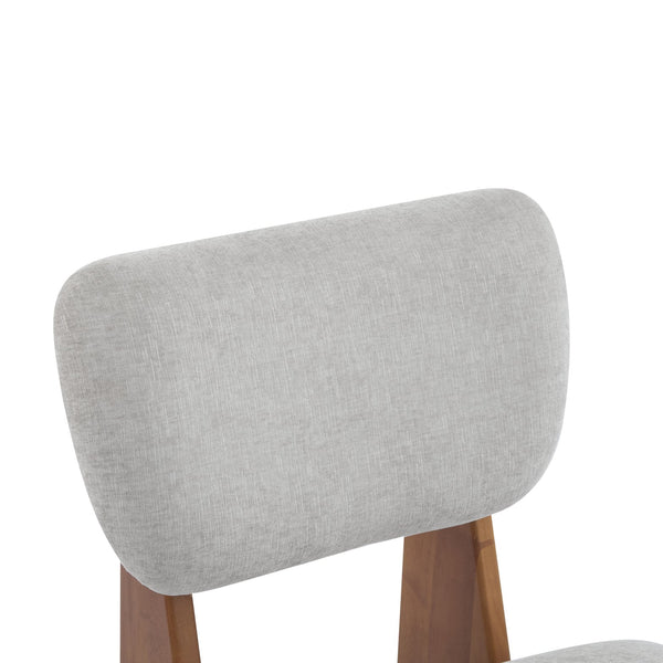 English Elm [set of 2] Beige Polyester Barrel Lounge Chairs with Black Wood Base for Living Room Grey,Walnut N767P373046L