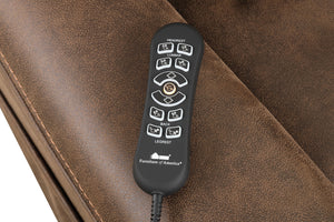 English Elm Walnut Guinevra Transitional Lift Chair with Dual Motors, Steel Seat Box, USB Port, Wired Controller B2741P387683