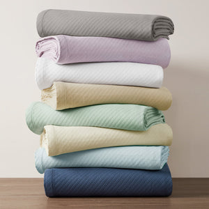 JLA Home Madison Park - Blanket - Liquid Cotton Ultra-Soft, OEKO‑TEX Certified Throw; Breathable, Low-Pill, Year-Round Comfort BL51N-0677