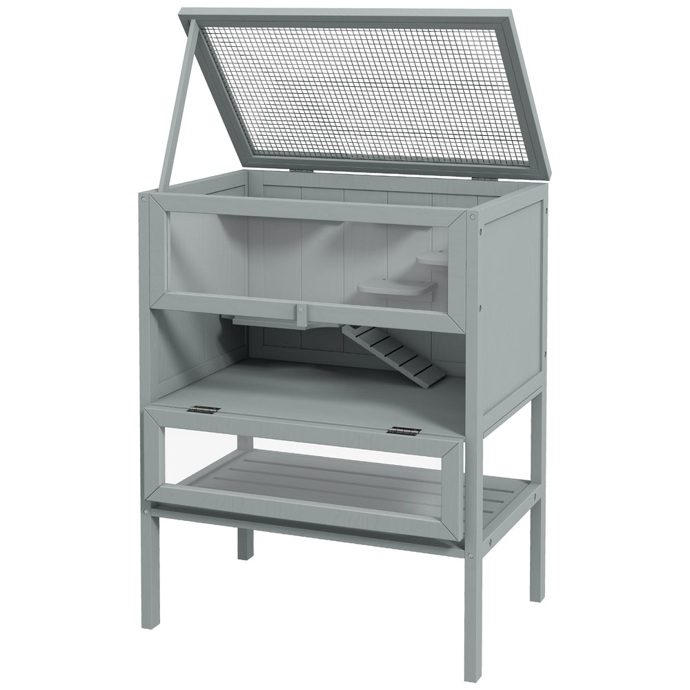 English Elm Pawhut 5-tier Small Pet Habitat with Tubes Tunnels Exercise Wheel and Carry Handles W2225P229198