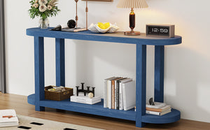 English Elm U_Style Modern Minimalist Ash Veneer Console Table For Entryways, Living Rooms, And Hallways Decor N711P241273V-GIGA