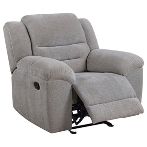 English Elm Sebring Chenille Glider Recliner with Pillowtop Arms for Living Room Comfort B062P441331