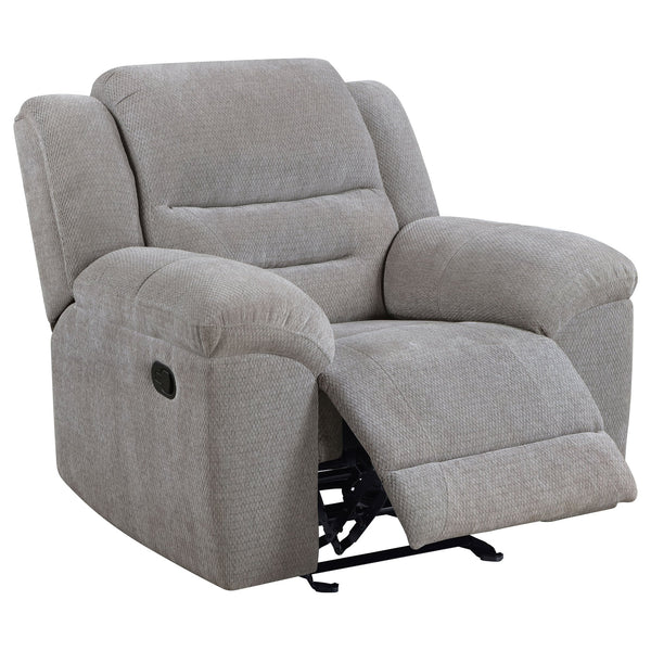 English Elm Sebring Chenille Glider Recliner with Pillowtop Arms for Living Room Comfort B062P441331