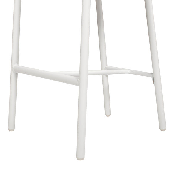 English Elm Jennifer Taylor Home - Rowan 27.5" Rope Barrel Counter Stool Set of 2 — Optic White Acrylic, Weatherproof Woven Comfort B2719P245992