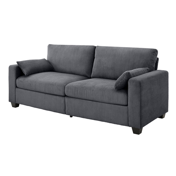 English Elm Modern Fabric Loveseat with Fsc Wood Frame Spring Cushions and Washable Covers W5515P443357