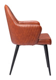 Silloth Dining Chair Brown 110121 Zuo Modern