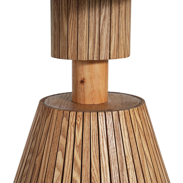 English Elm Unique Clover Shaped Stone Texture Side Table with Drawer Organic Sculptural Accent N770P355444N