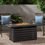 Christopher Knight Home® Rene Outdoor Rectangular Iron Fire Pit