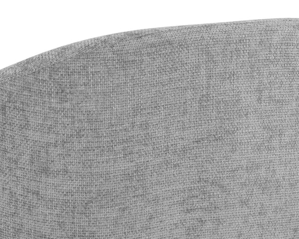 Sunpan Bliss Curvy Contemporary Swivel Lounge Chair in Hunter Green with Stylish Black Steel Base Husky Grey