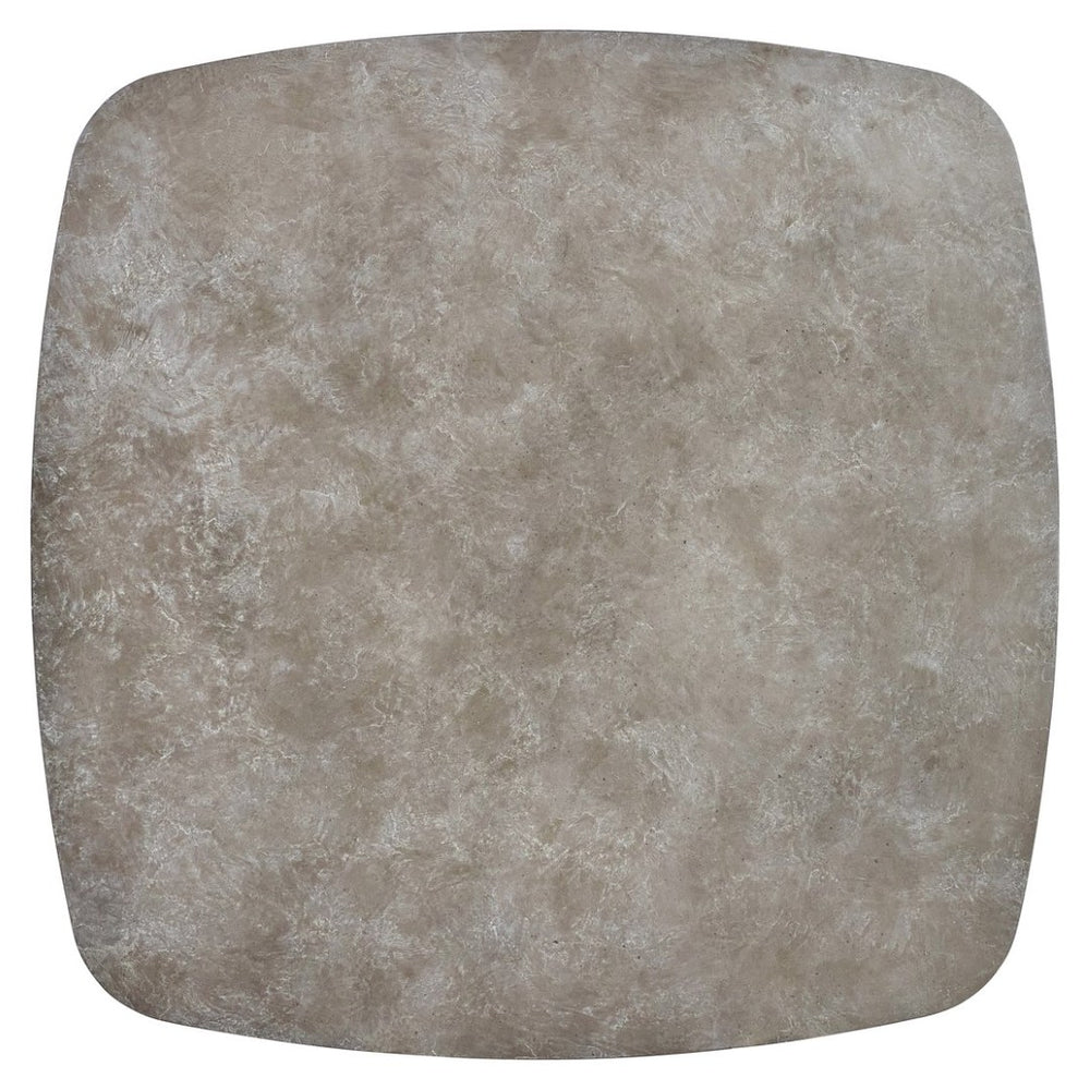 Bernhardt Bernhardt Monroe Stone Top Cocktail Table Sculptural Wood Base for Modern Living Rooms 574014
