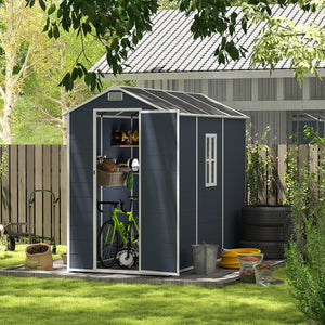 English Elm Campcraft Outdoor Resin Storage Shed with Hd Windows Uv Resistant Polypropylene Build W1598S00027
