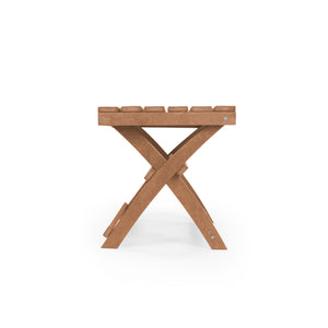 English Elm Seaview Recycled Hdpe Outdoor Folding Side Table Uv Resistant Patio Deck Use Teak B2745P409725