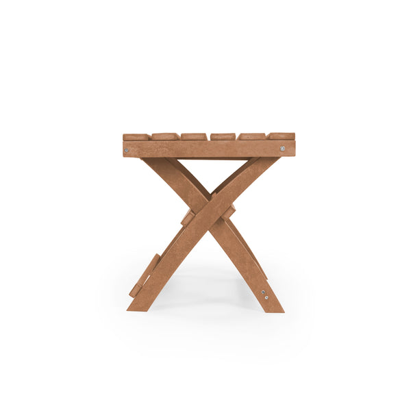 English Elm Seaview Recycled Hdpe Outdoor Folding Side Table Uv Resistant Patio Deck Use Teak B2745P409725
