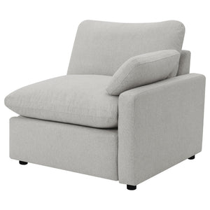 English Elm Hollander Modular Fabric Sectional with Three Power Recliners for Flexible Living Rooms B062S01810