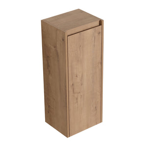 English Elm 12" Wall-Mounted Bathroom Side Cabinet with Soft-Close Hinges, Hidden Handle, Water-Resistant Finish W999P196498
