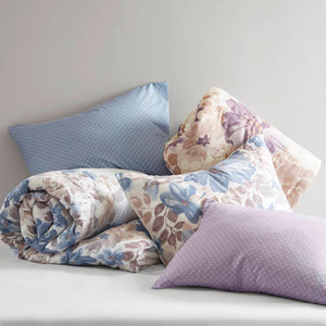 English Elm Floral Comforter Set With Hypoallergenic Sheets - Elegant Taupe Queen Bed-In-A-Bag For Ultimate Comfort B035P266690