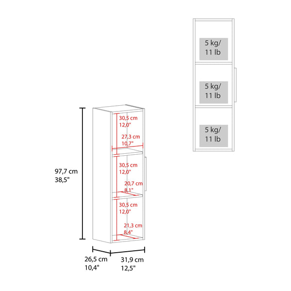 English Elm Vanguard Wall Mount Medicine Cabinet with Three Shelves for Bathroom Organization B070P490012